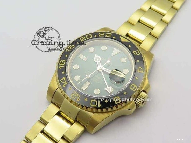 GMT-Master Bezel On Bracelet YG II Bp-Maker Green Ceramic YG A3186 116718LN Dial 1002